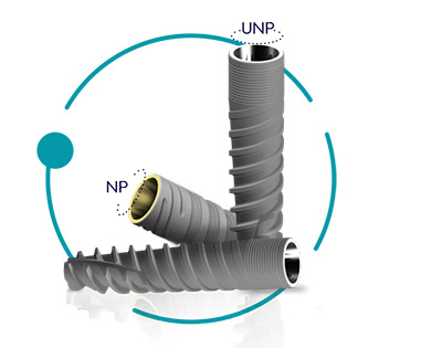 CloseFitTM Narrow (NPTM) & Ultra Narrow (UNPTM) implants